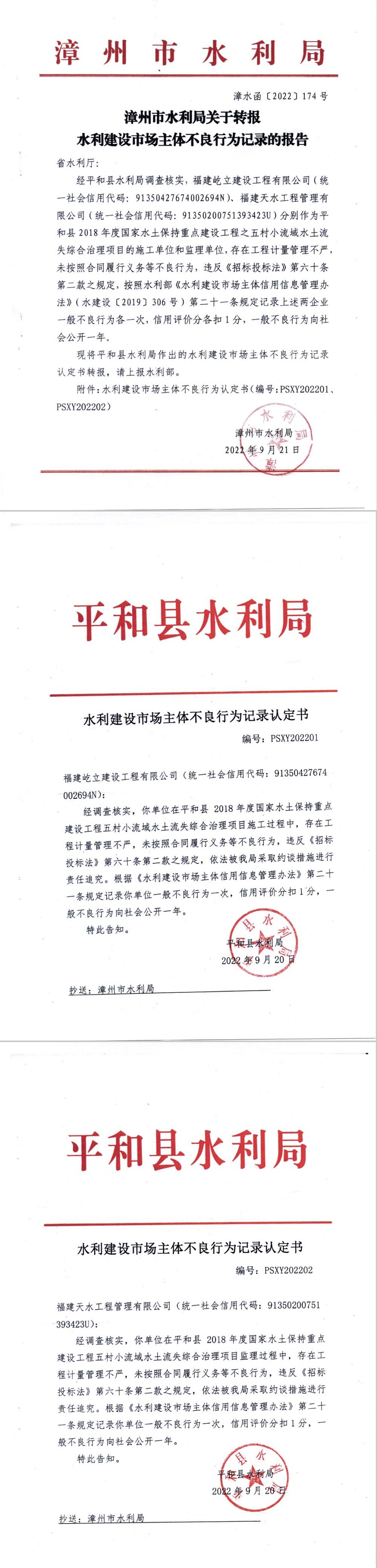 漳州市水利局关于转报水利建设市场主体不良行为记录的报告.jpg